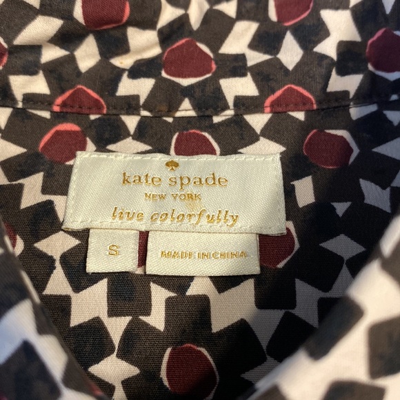 Kate Spade New York - Floral tile peplum top. Size small - Picture 2 of 6